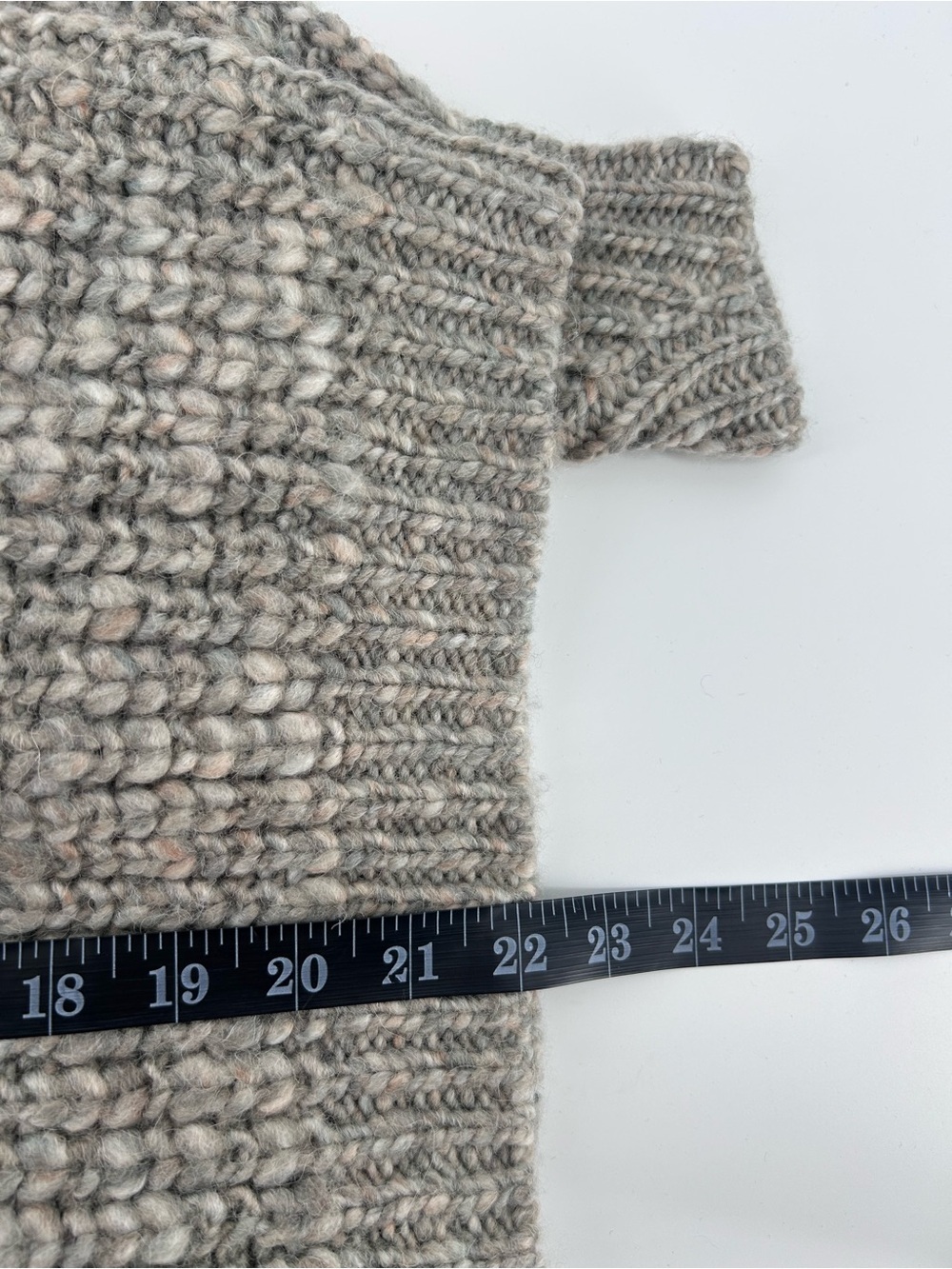 ba&sh Gray Chunky Wool Blend Knit Oversized Sweater Sz 1 NWT French Paris US 4 - Picture 10 of 10